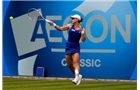 BIRMINGHAM, ENGLAND - JUNE 11: Samantha Stosur of Australia in action against Christina McHale of the USA during day three of the Aegon Classic at the Edgbaston Priory Club on June 11, 2014 in Birmingham, England. (Photo by Paul Thomas/Getty Images)